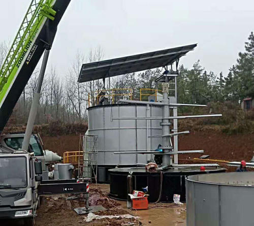 Organic matter aerobic fermentation tank